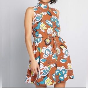 Modcloth Multicolor Floral Mini Dress